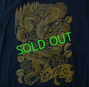 画像1: ★☆★SALE!!!★☆★ ROLLIN' Snake T-Shirt (Gold)