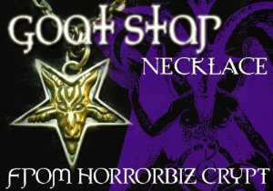 画像1: HORRORBIZ CRYPT Original Silver Accessory 04/ Goat Star Necklace