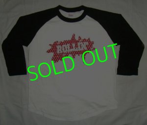 画像1: ROLLIN' Star Logo Raglan Baseball Shirt (Black)