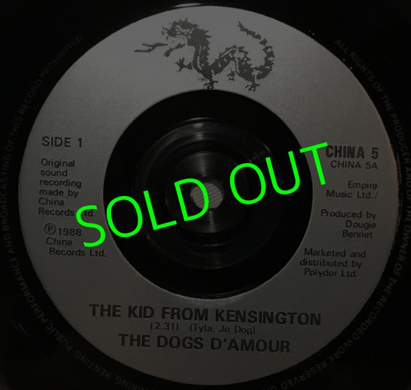 画像3: THE DOGS D’AMOUR/ The Kid From Kensington(Limited Poster Bug)[7’’]