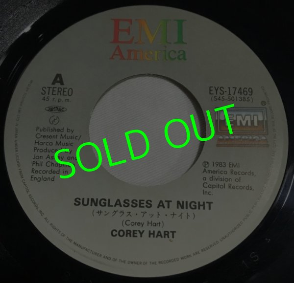 画像3: COREY HART/ Sunglasses At Night[7’’]