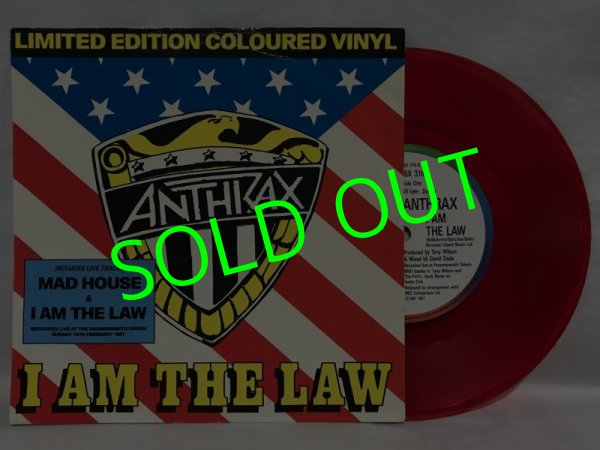 画像1: ANTHRAX/ I AM THE LAW(Limited Clear Red Vinyl)[7’’]