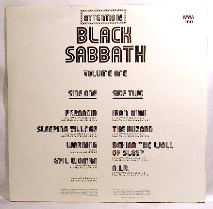 画像: BLACK SABBATH/ Attention! Vol.1 [LP] 