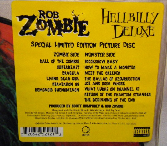 画像: ROB ZOMBIE/ Hellbilly Deluxe(Picture Disc Edition) [LP]