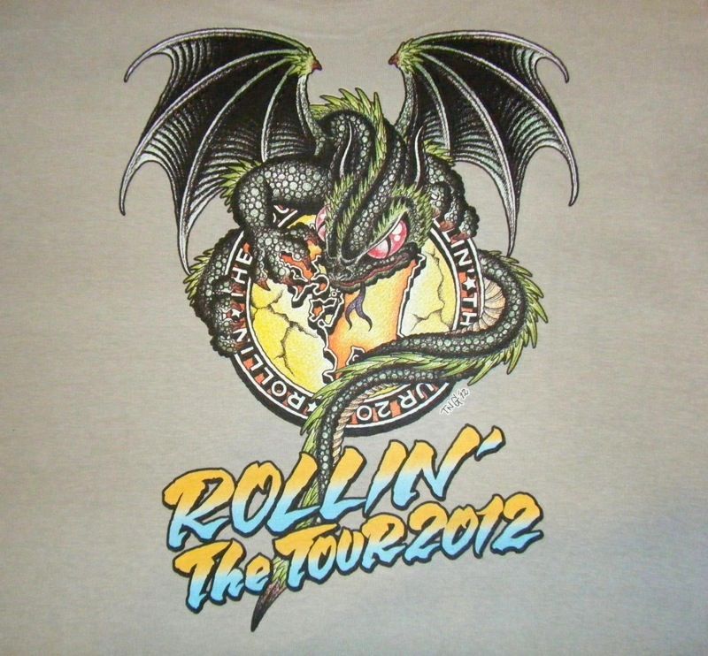 画像: ★☆★SALE!!!★☆★ ROLLIN' Dragon T-Shirt (Light Gray)