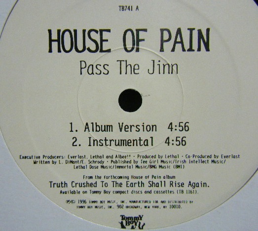 画像: HOUSE OF PAIN/ Pass the Jinn [12"]