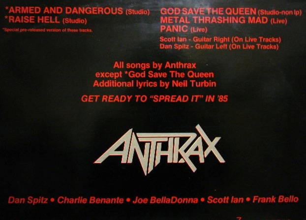 画像: ANTHRAX/ Armed and Dangerous [LP]