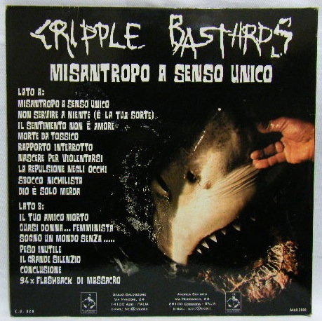 画像: CRIPPLE BASTARDS/ MISANTROPO A SENSO UNICO [LP]