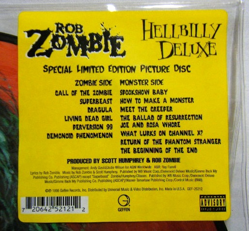 画像: ROB ZOMBIE/ Hellbilly Deluxe(Picture Disc) [LP]