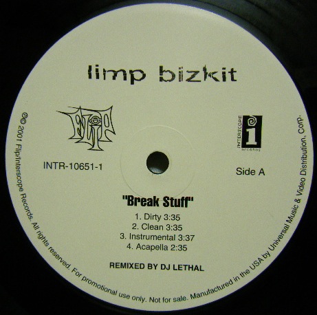 画像: LIMP BIZKIT/ Break Stuff[12'']