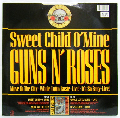 画像: GUNS N' ROSES/ Sweet Child O' Mine[12'']