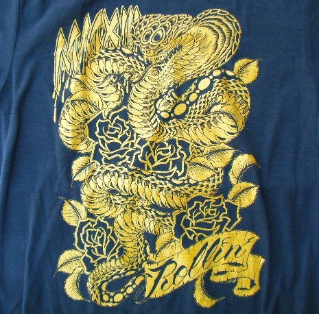 画像: ★☆★SALE!!!★☆★ ROLLIN' Snake T-Shirt (Gold)
