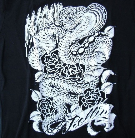 画像: ★☆★SALE!!!★☆★ ROLLIN' Snake T-Shirt (White)