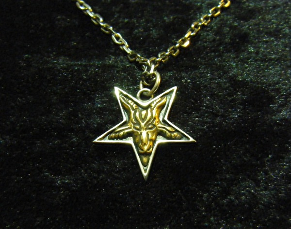 画像: HORRORBIZ CRYPT Original Silver Accessory 04/ Goat Star Necklace