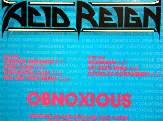 画像: ACID REIGN/ Obnoxious[LP]
