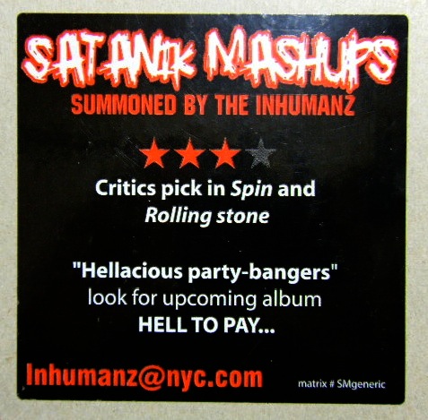 画像: INHUMANZ/ Satanik Mushups〜50Inch Nails[12'']