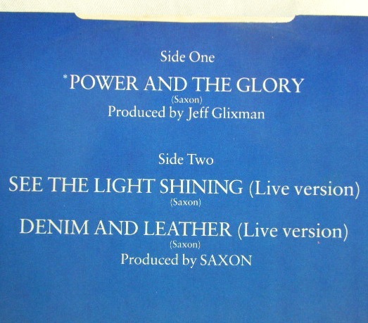 画像: SAXON/ Power and Glory[12'']
