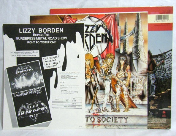 画像: LIZZY BORDEN/ Menace To Society[LP]