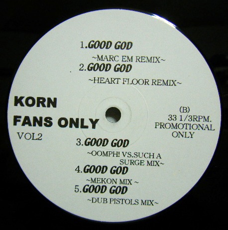 画像: KORN/ Korn Fans Only Vol.2 -Remix集-[12'']