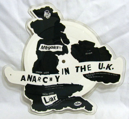 画像: MEGADETH/ Anarchy In The U.K.(Limited Shaped Picture Disc) [7'']