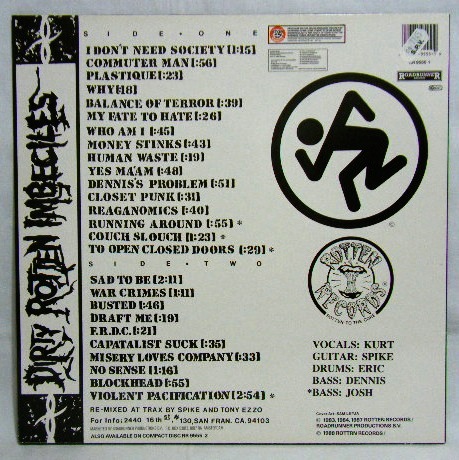 画像: D.R.I./ Dirty Rotten LP/Violent Pacification[LP] 