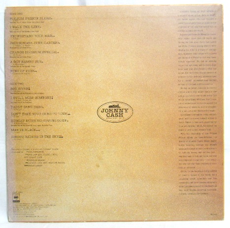 画像: JOHNNY CASH/ Greatest Hits[LP] 