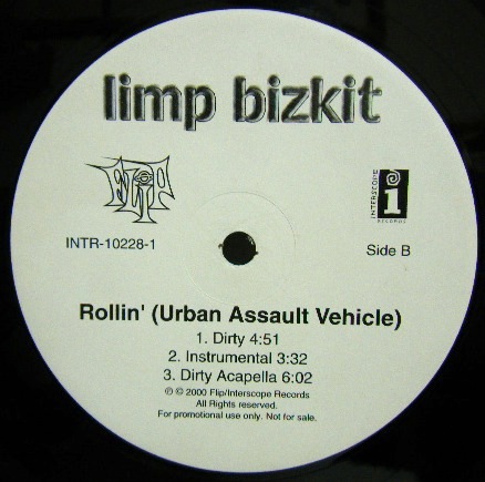 画像: LIMP BIZKIT/ Rollin'(Urban Assault Vehicle)[12'']       