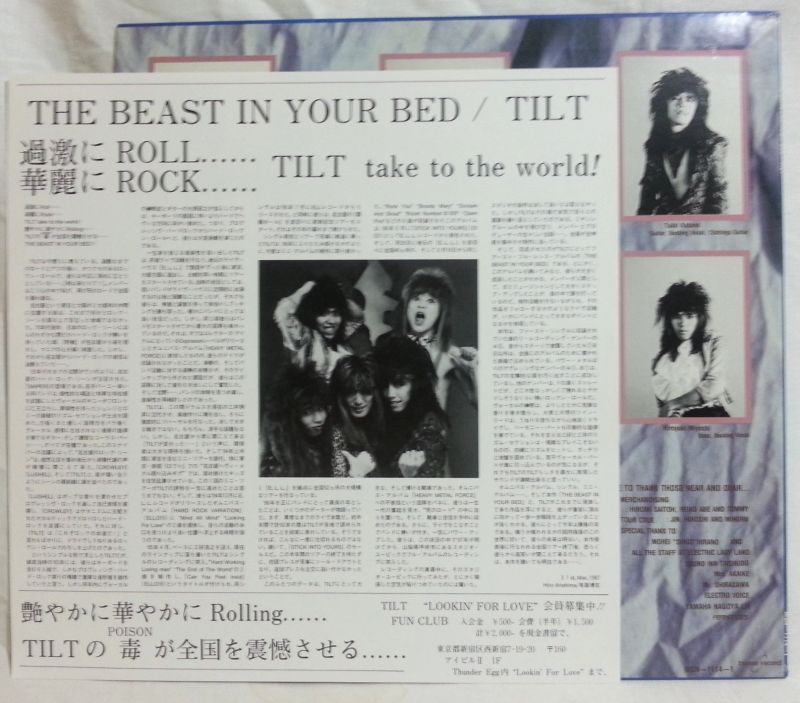 画像: TILT/ The Beast In Your Bed [LP]