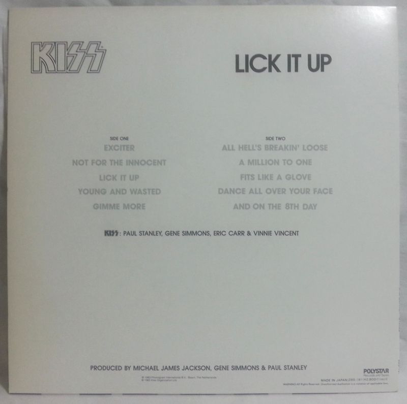 画像: KISS/ Lick It Up[LP]