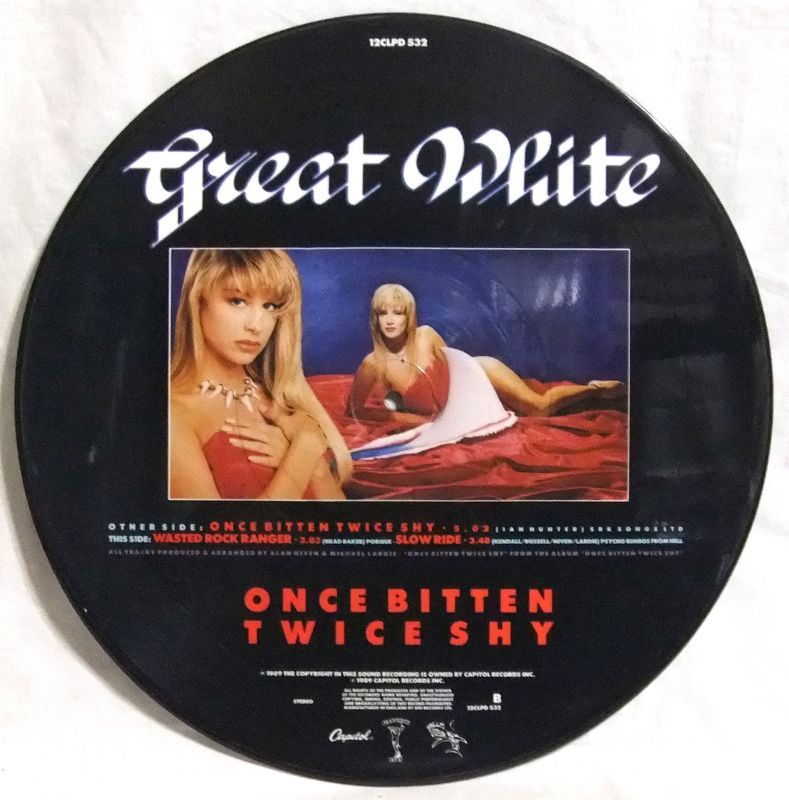 画像: GREAT WHITE/ Once Bitten Twice Shy(Limited Picture Vinyl)[12'']