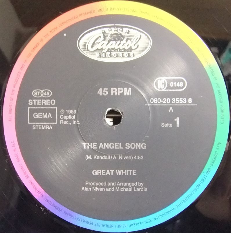 画像: GREAT WHITE/ The Angel Song[12'']