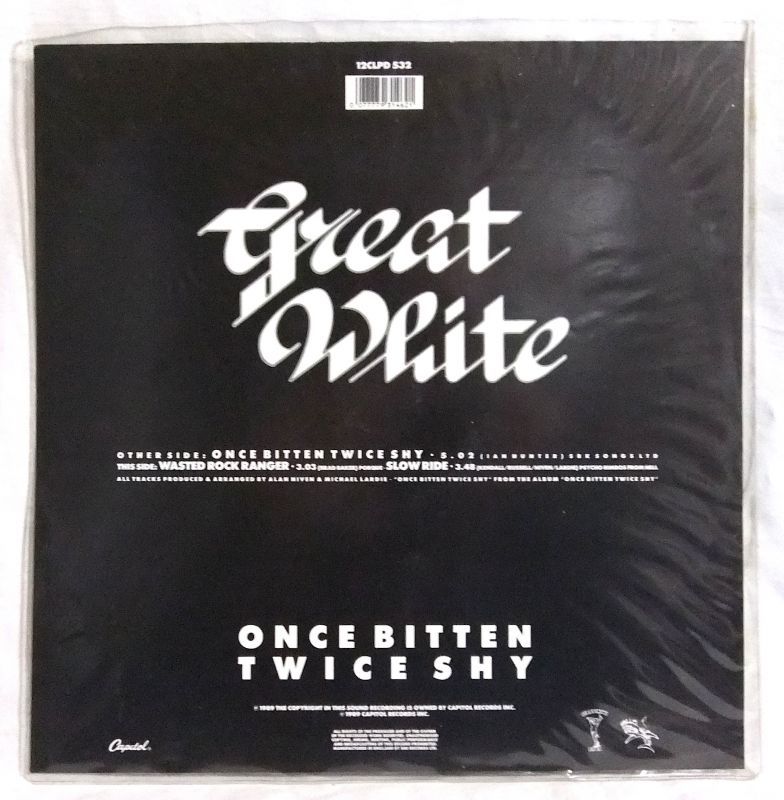 画像: GREAT WHITE/ Once Bitten Twice Shy(Limited Picture Vinyl)[12'']