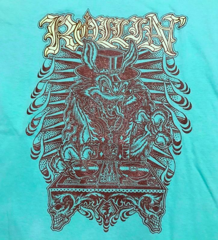 画像: ROLLIN' 2018 Coyote DJing T-Shirt (Mint Green)
