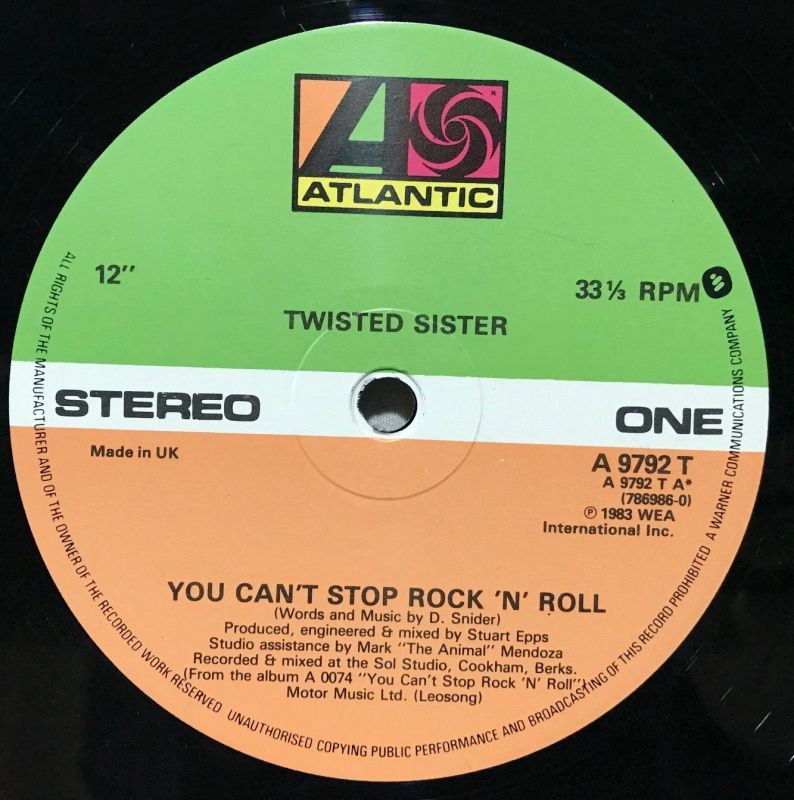 画像2: TWISTED SISTER/ You Can’t Stop Rock ’n’ Roll[12’’]