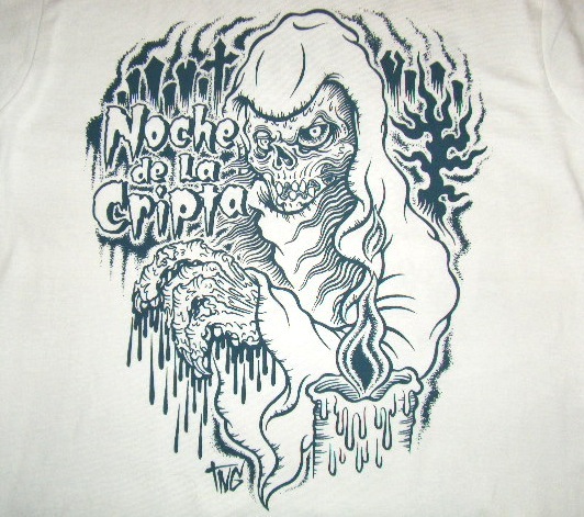 画像: ☆50%OFF☆HBC/"Noche de la Cripta"T-Shirt (White x Indigo)