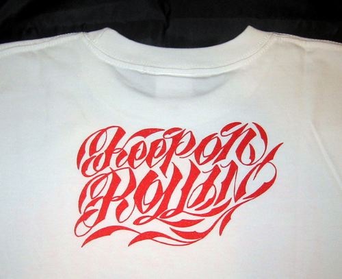 画像: ROLLIN' The TOUR 2008 T-Shirt (WT/RD)